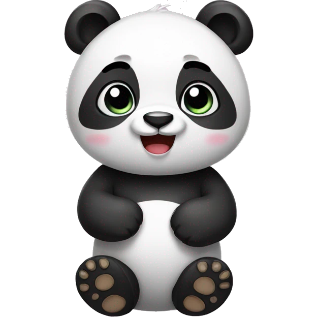 Cute panda emoji