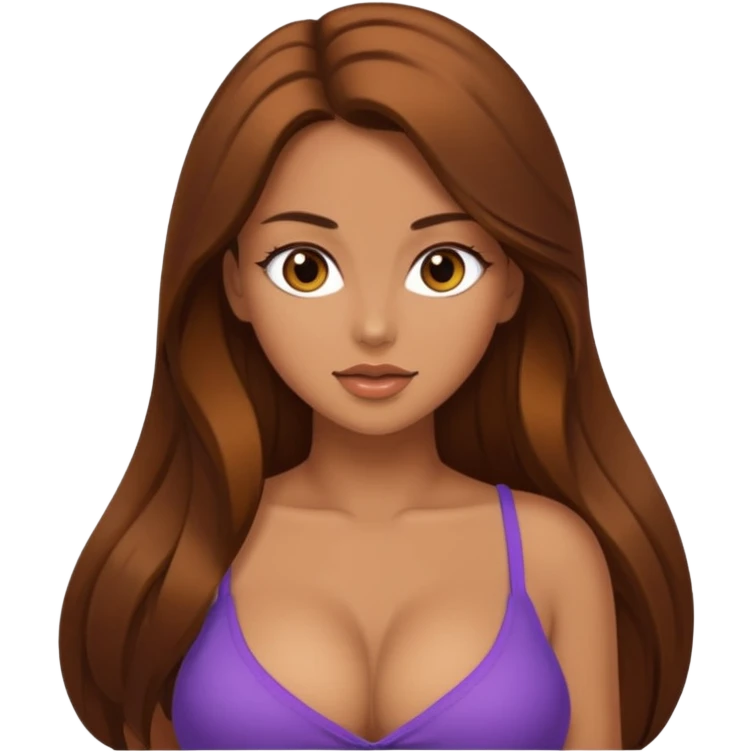 Sexy girl big breasts Being sexy emoji
