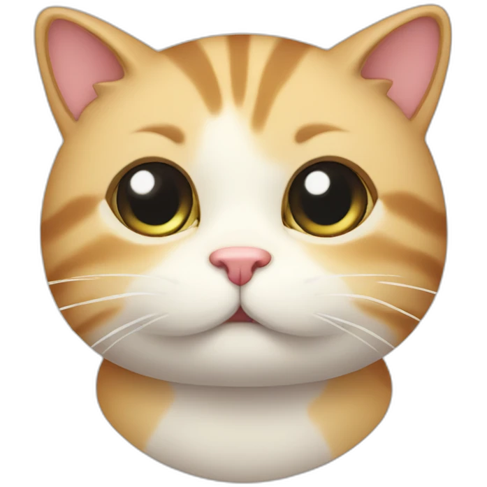 Cute little chubby Cat  emoji