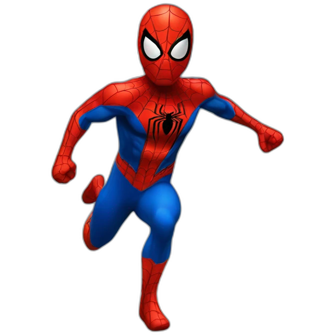 spiderman runing emoji