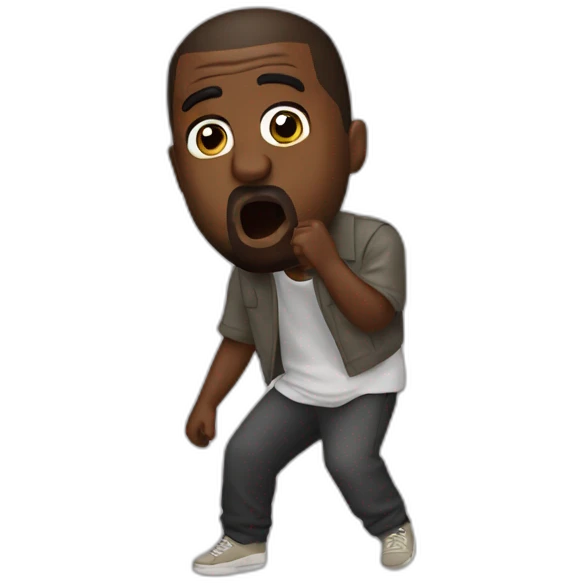 Kanye west performing emoji