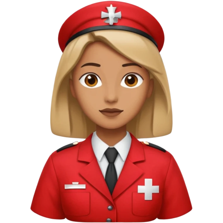 4k high quality medic dress in red emoji