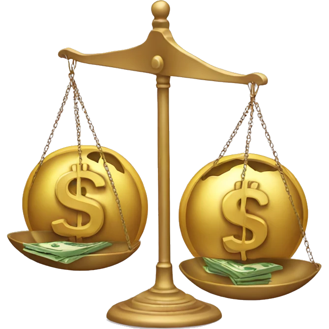 balance with money in it emoji