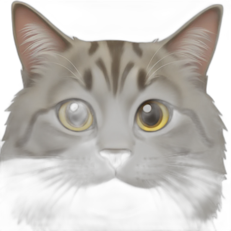 norvegian cat looking crazy emoji