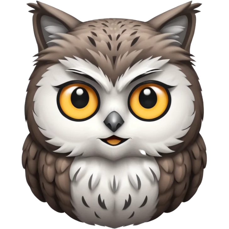 owl like a cat  emoji