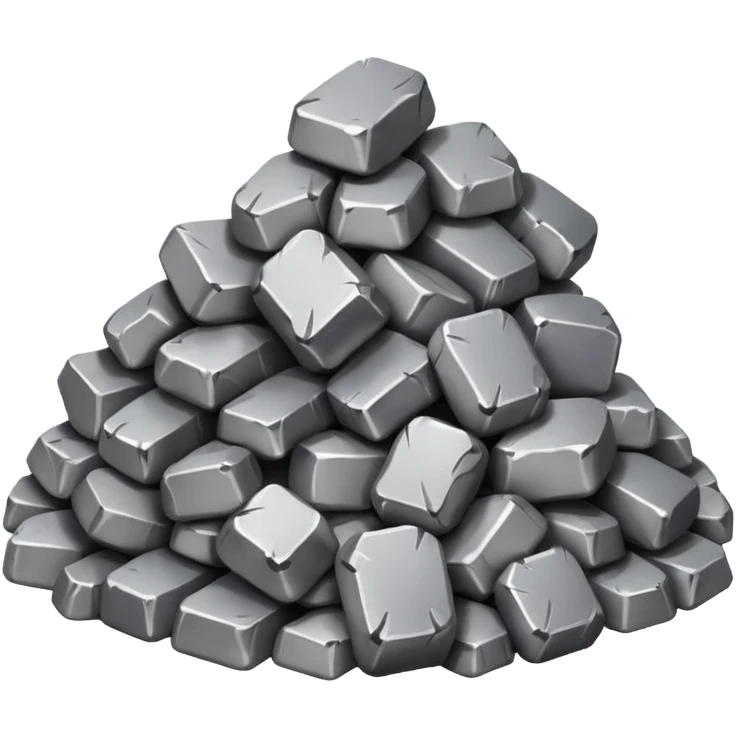 generate realistic aluminum ore emoji