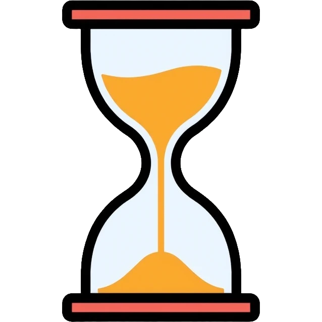 simple hourglass emoji
