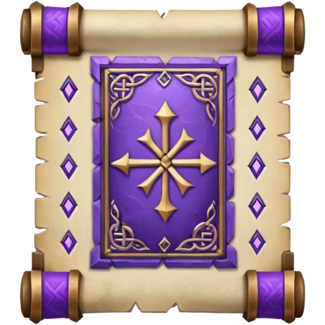 glitter purple Runic Manuscript emoji