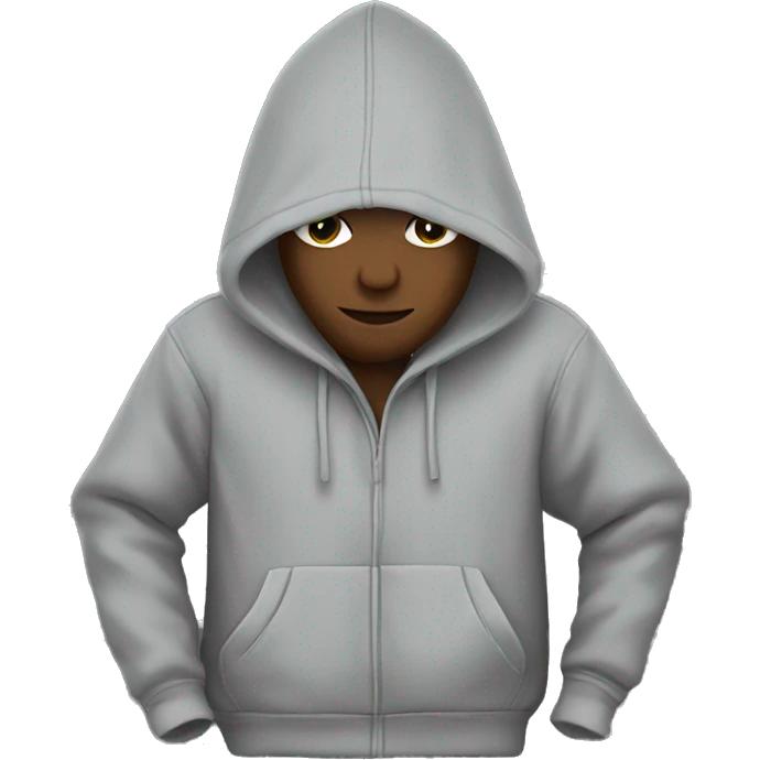 hoodie grey emoji
