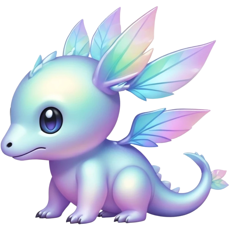  Iridescent pale pastel fakemon-creature  emoji