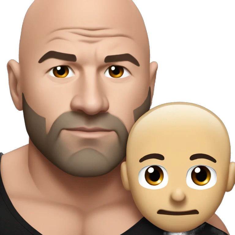 Dana white cuddling with Joe Rogan  emoji