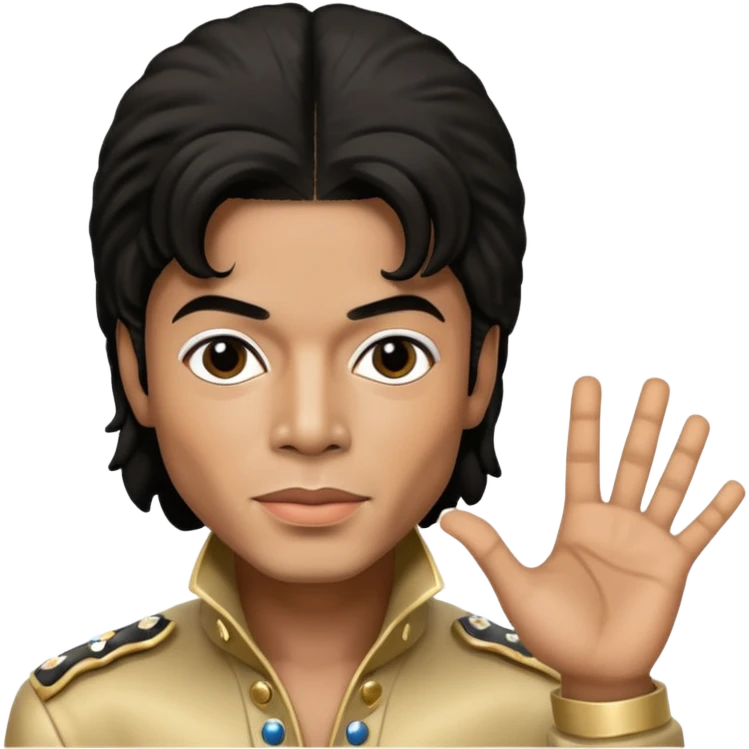 michael jackson with micro emoji