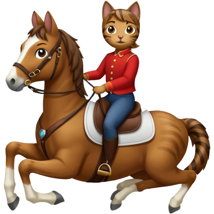 cat on a horse emoji