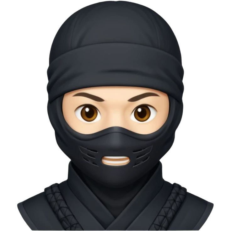 Ninja smile emoji