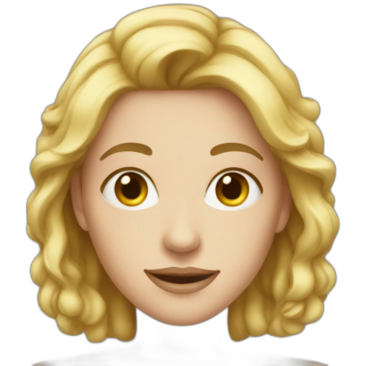 Face of à white woman emoji