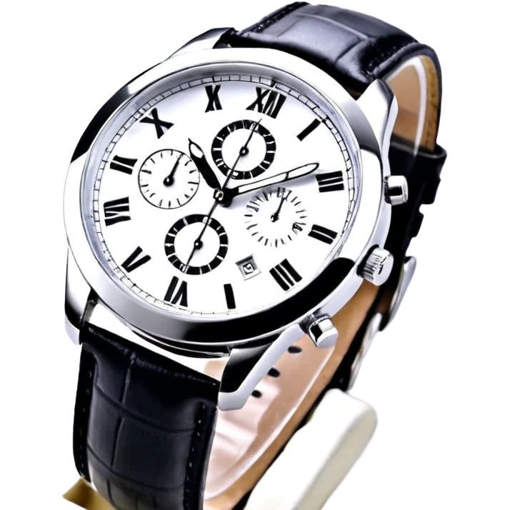 Чёрные наручные часы emoji