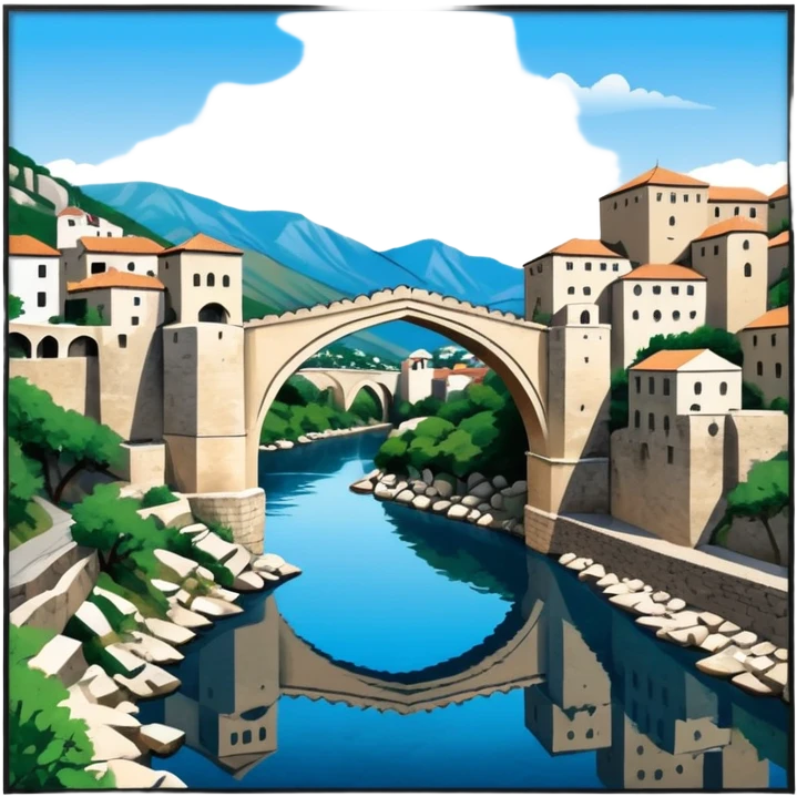 Mostar bridge emoji