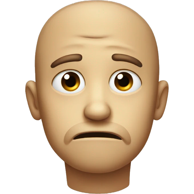 Sad face emoji