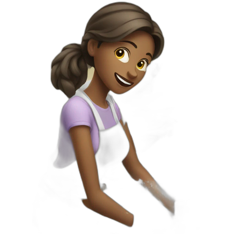 a women doing the dishes emoji