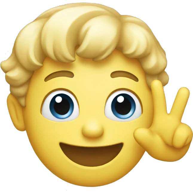 waving hello emoji
