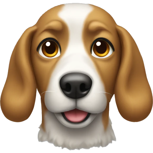 Dog wearing coat emoji