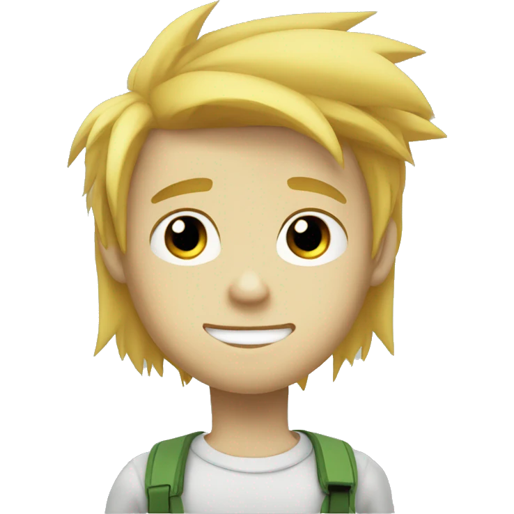 boy that looks like johnny test emoji
