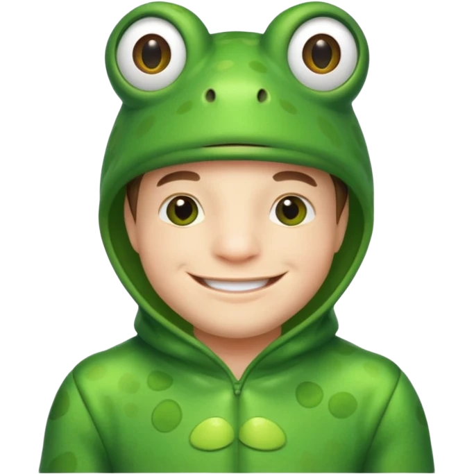 man fair in frog costume  emoji