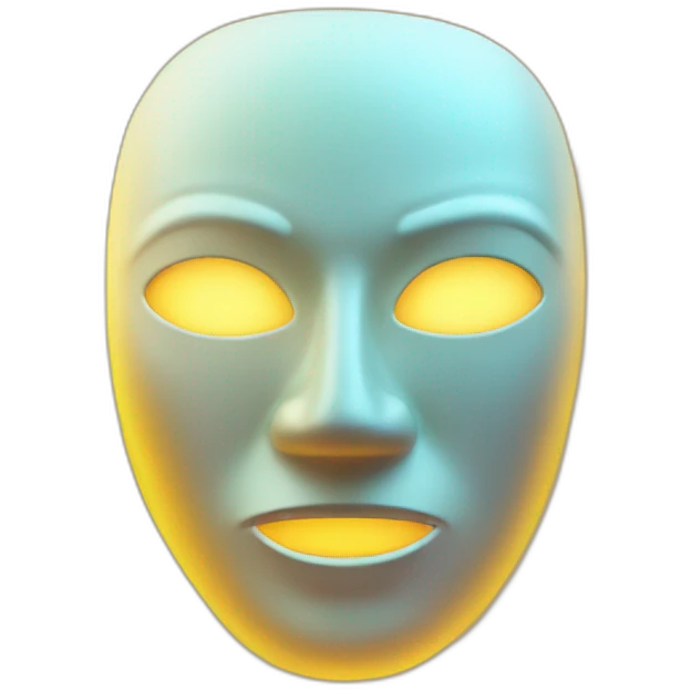 glowing mask emoji
