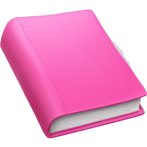 pink book emoji