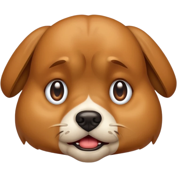 Crying dog emoji