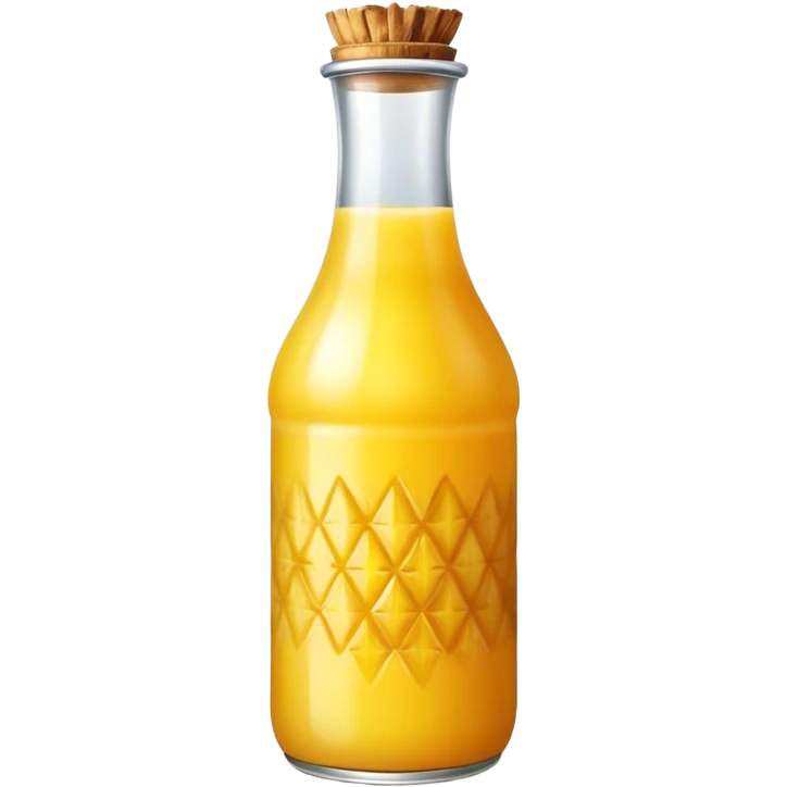 Bottle pineapple juice emoji