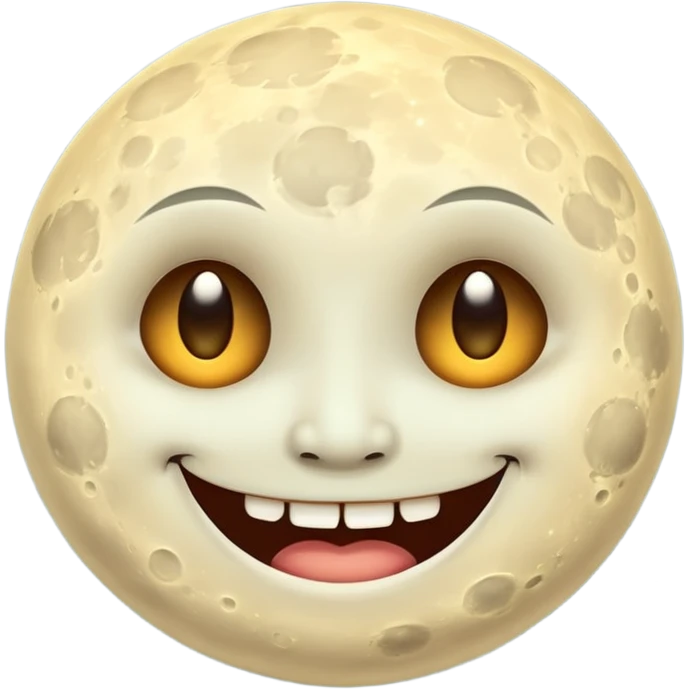 Cursed Pervertey Smiling Moon emoji