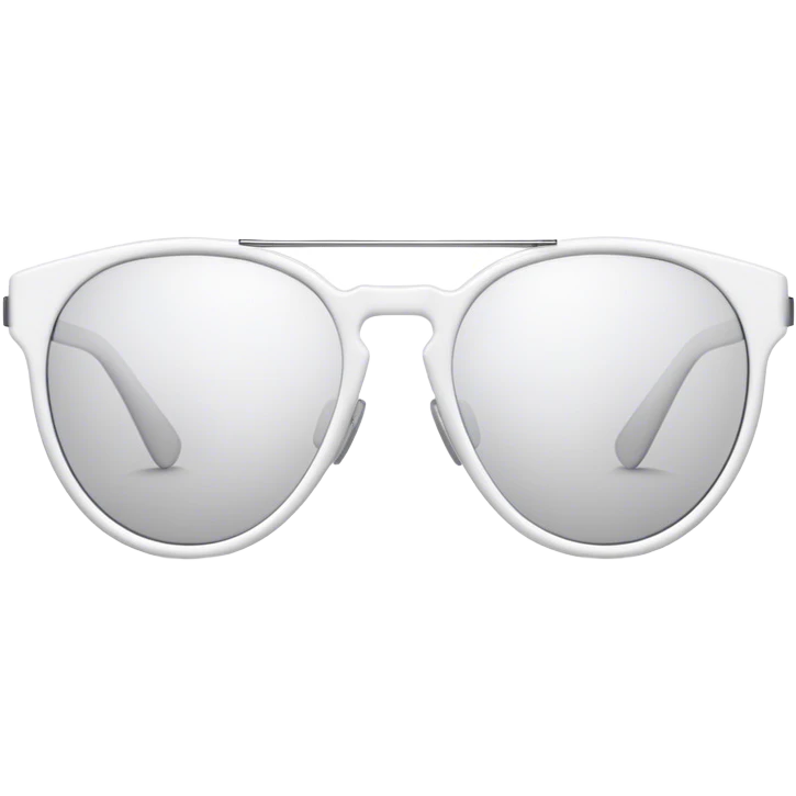 white thin shaped sunglasses emoji