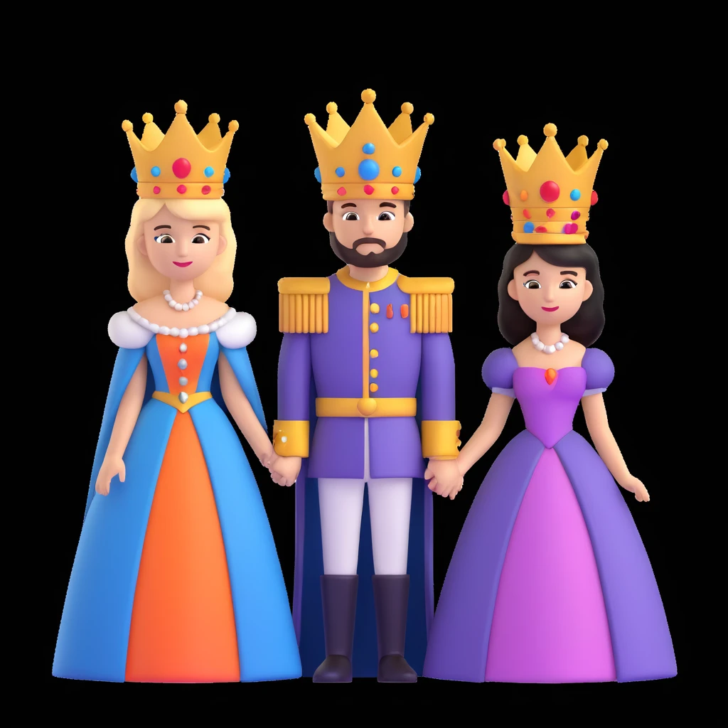 disney king and queen posing emoji
