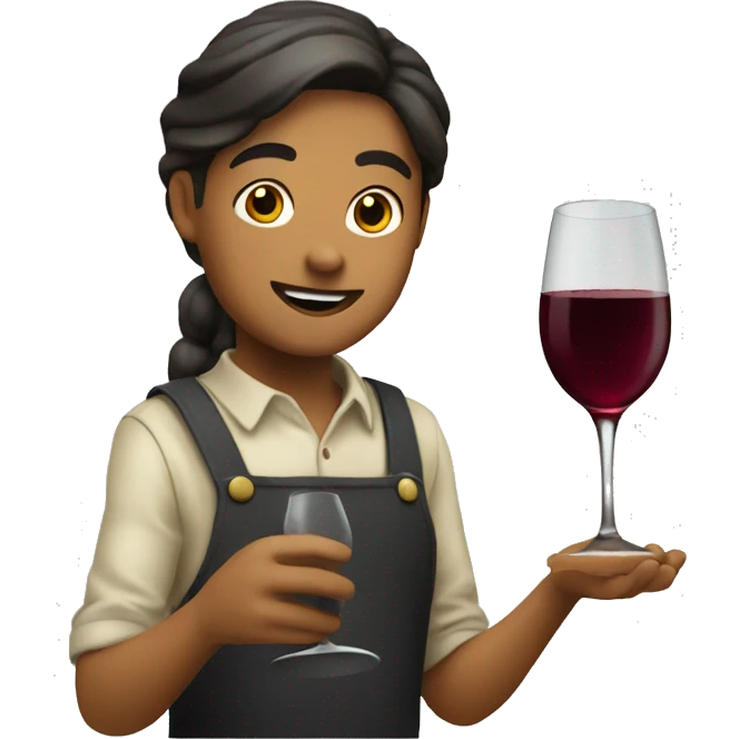 Serving wine  emoji