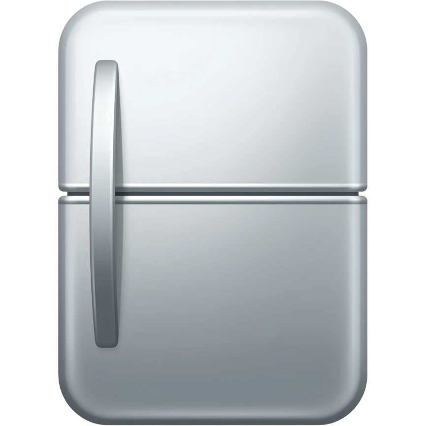 Silver fridge icon emoji