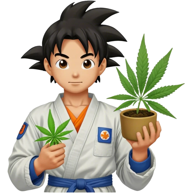 Goku y marihuana  emoji
