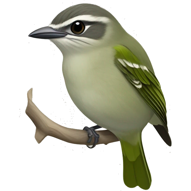 Black-whiskered Vireo  emoji