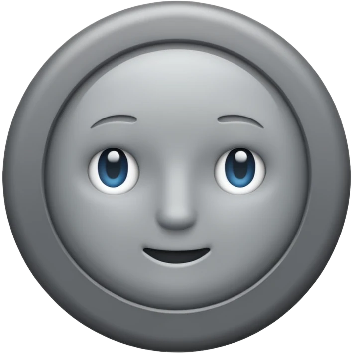 Grey circle no facr emoji