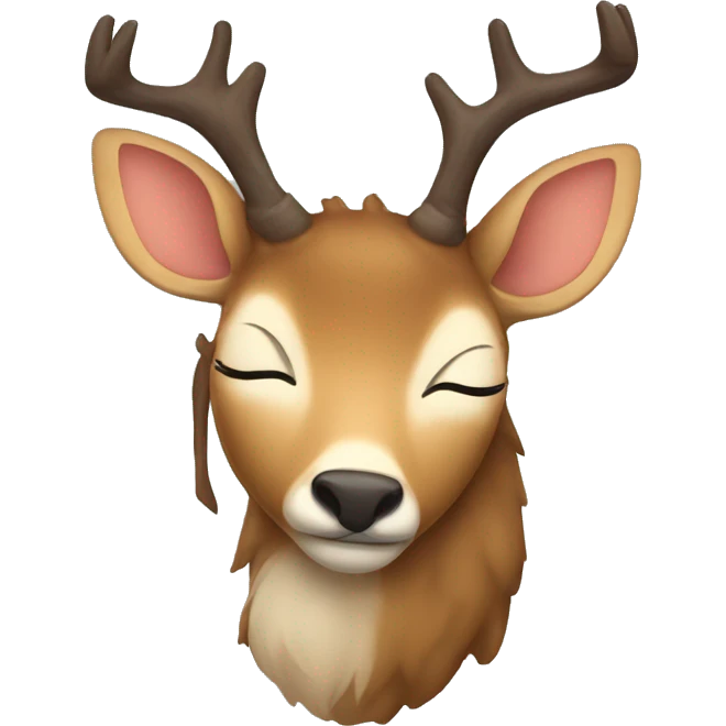 deer sleeping  emoji