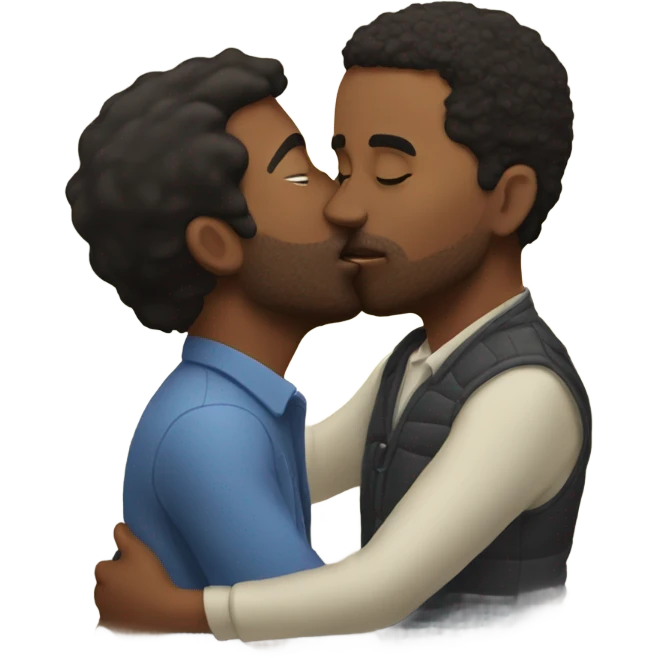 jonathan kissing larry emoji