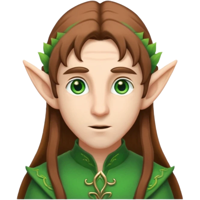 male elf with long ears emoji