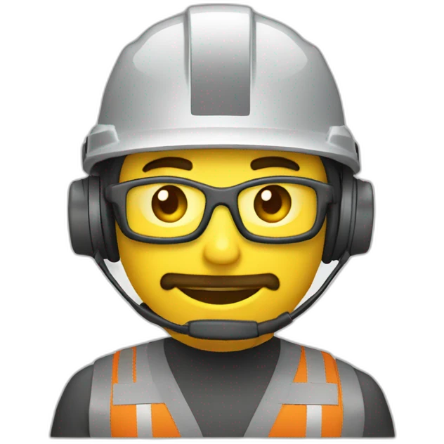 ingeniera con casco emoji