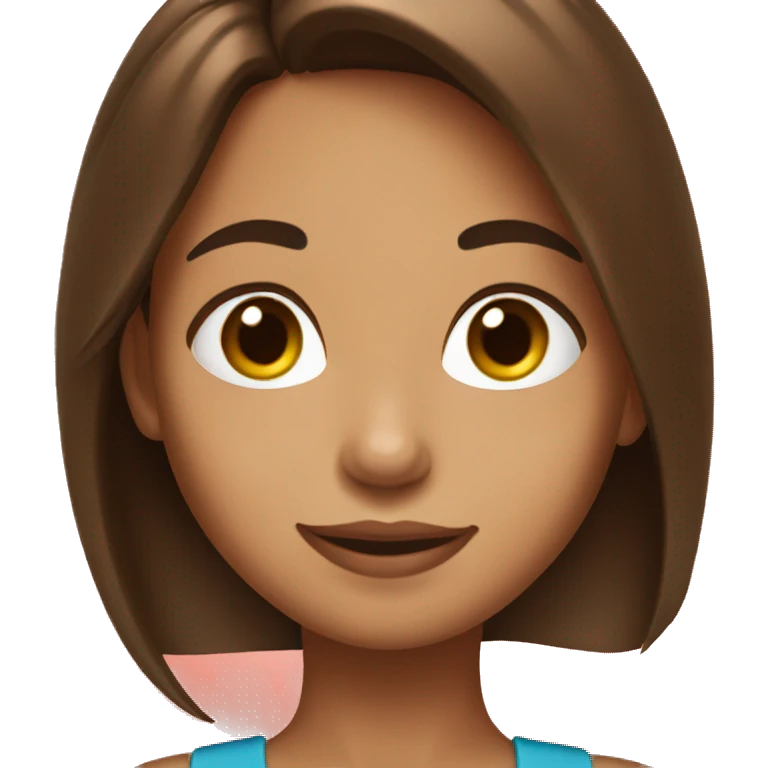 Girl holding coca cola brown hair  emoji