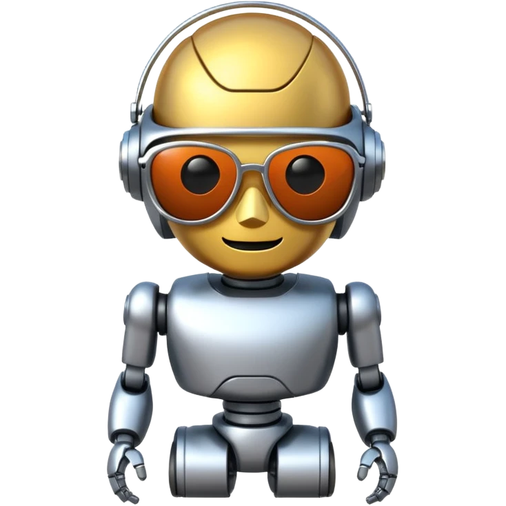 Robot with sun glasses emoji