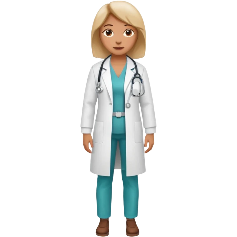 doctora mujer cuerpo completo emoji