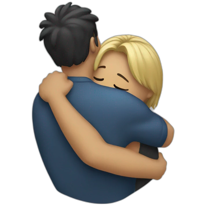 CA hugging human emoji