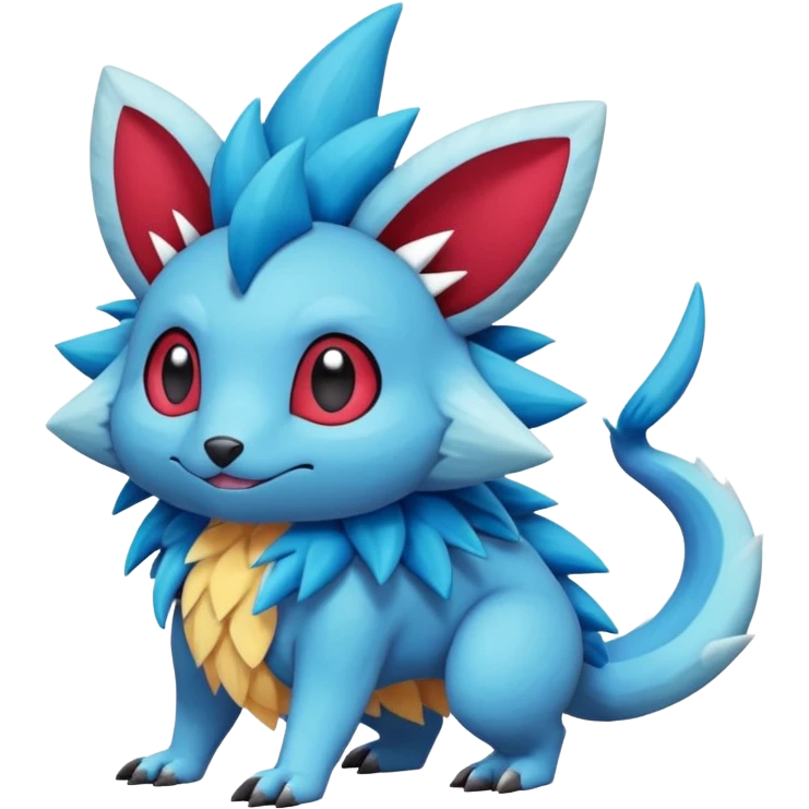 Plagg-Tikki-Spike-Trixie-Fakémon-Pokémon-animal-hybrid-fusion-creature (full body) emoji