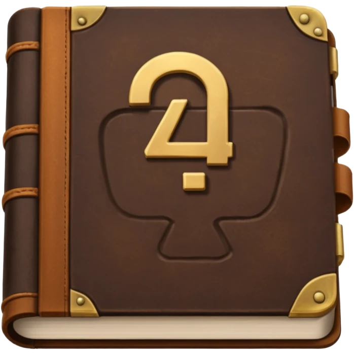 Book with “Chapter 4?” stamped on it emoji