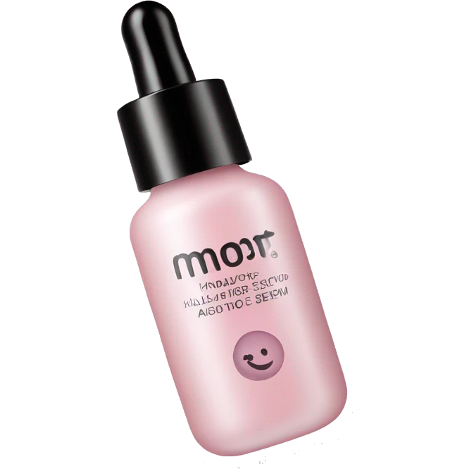 soft pink hyaluronic acid serum no logo emoji